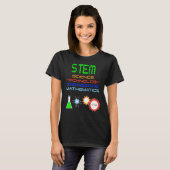 Stem Science TechnologyエンジニアリングMathematics St Tシャツ (正面フル)