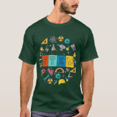 Stem Scienceechnology Engineering Matheacher Back Tシャツ (正面)
