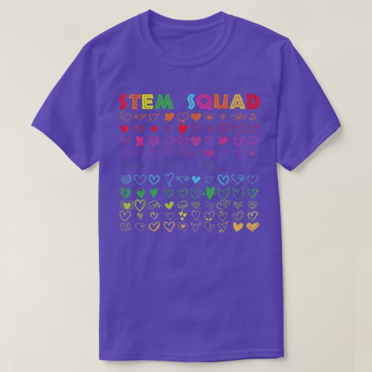 STEM Squad Science Technologyエンジニアリング数学ティー Tシャツ (デザイン正面)