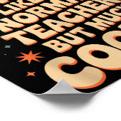 Stem Teacher Definition Funny Science Math Tech Te ポスター (角)