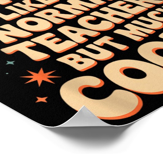 Stem Teacher Definition Funny Science Math Tech Te ポスター (角)