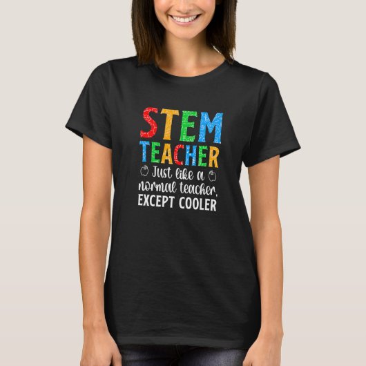 STEM Teacher Science Technology Engineering Math Tシャツ (正面)