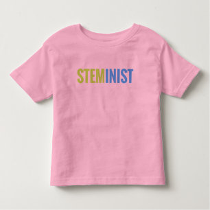 STEMinistの女の子の信号器のティー トドラーTシャツ