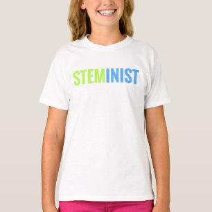 STEMinistの女の子の信号器のティー Tシャツ