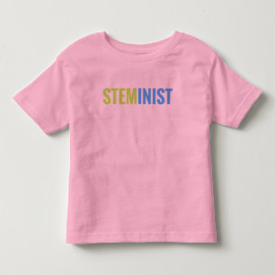 STEMinistガールズリンガーティー トドラーTシャツ