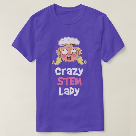 Steminist Equality Stem Science Mind Blown Female  Tシャツ (デザイン正面)