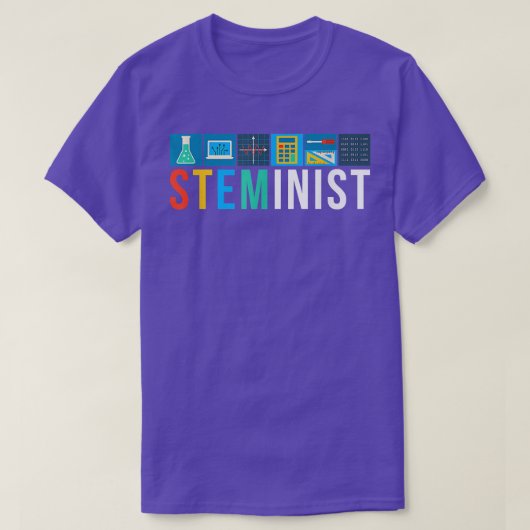 Steminist Science Technology Engineering Math STEM Tシャツ (デザイン正面)