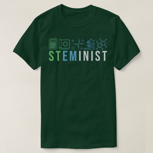 Steminist Shirt Science Technology Coding STEM Eng Tシャツ (デザイン正面)