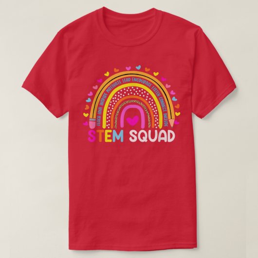 Steminist STEM Teacher Science Technology Engineer Tシャツ (デザイン正面)