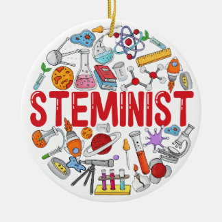 Steminist、Stem Woman、Stem Student Gift セラミックオーナメント