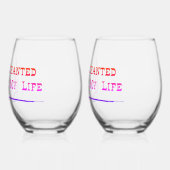 STEMLESS GLASSES studio miiri ステムなしワイングラス (左)