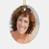 Stemom Stepmum定義フォトクリスマス セラミックオーナメント (右)