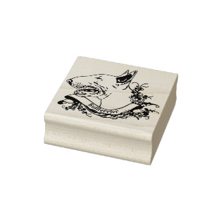 Stempe ANNO1900 mit Bullterrier ラバースタンプ