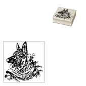 Stempel ANNO1900 Deutscher Schäferhund (grau)  ラバースタンプ (押印)
