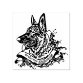 Stempel ANNO1900 Deutscher Schäferhund (grau)  ラバースタンプ (インプリント)