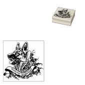 Stempel ANNO1900 deutscher Schäferhund Nr.1  ラバースタンプ (押印)