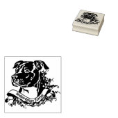 Stempel ANNO1900 Staffordshire Terrier ラバースタンプ (押印)