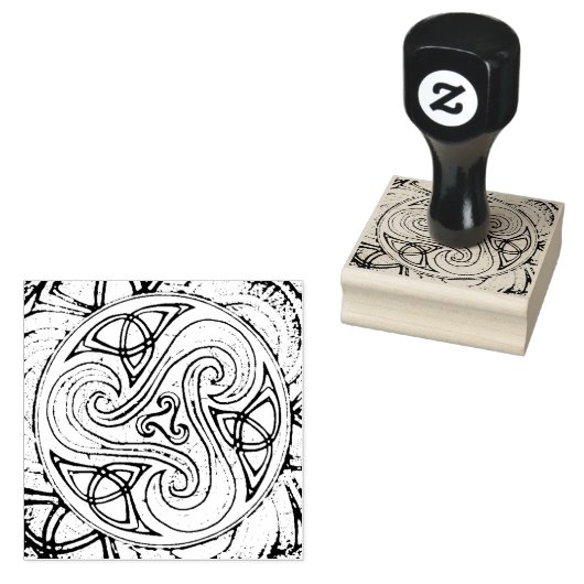 Stempel celtic Triskele ラバースタンプ (押印)