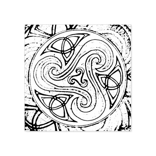 Stempel celtic Triskele ラバースタンプ (インプリント)
