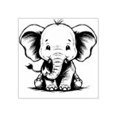 Stempel Elefant ラバースタンプ (インプリント)