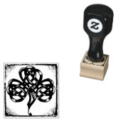 Stempel, keltischer Knoten, Kleeblatt ラバースタンプ (押印)