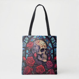 Stems and Stones Skull and Roses Tote Bag トートバッグ