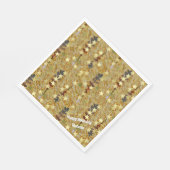 Stencil Art Abstract Sparkle Glitzy Birthday Party スタンダードランチョンナプキン (角)