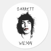 Stencil Garrett Wilson Sticker ラウンドシール (正面)