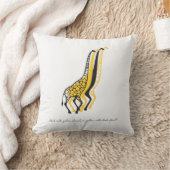 stencil Giraffes クッション (ブランケット)