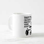 Stencil Street Art Coffee Mug for Insurance Pros コーヒーマグカップ (正面左)