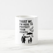 Stencil Street Art Coffee Mug for Insurance Pros コーヒーマグカップ (中央)