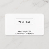 Stencil Typography Coffee Loyalty Card ロイヤリティカード (裏面)