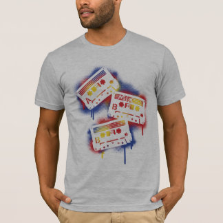 Stenciledカセット Tシャツ