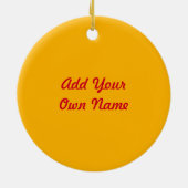 Stenoに幸せな休日を報告する裁判所 セラミックオーナメント (裏面)