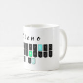 Stenoのキーボードのマグ コーヒーマグカップ (正面右)