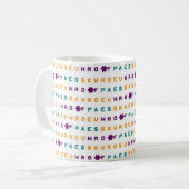 Stenoの平和喜び愛マグ コーヒーマグカップ (正面左)