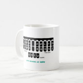 Stenoの生命は225のマグの緑で始まります コーヒーマグカップ (正面左)