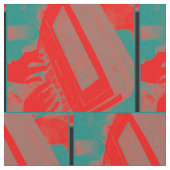 Steno機械DIYを報告する赤いおよび緑裁判所 ファブリック (クローズアップ)