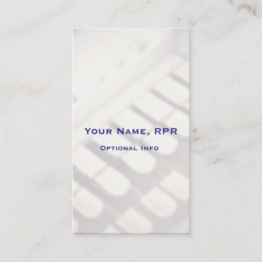 Steno縦の機械は法廷記者を調整します 名刺 (正面)