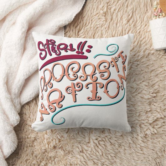 Step 1: Procastination クッション (ブランケット)