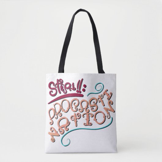 Step 1: Procastination トートバッグ (正面)