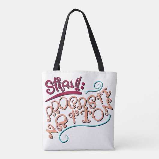 Step 1: Procastination トートバッグ (裏面)