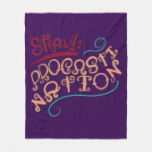 Step 1: Procastination フリースブランケット (正面)