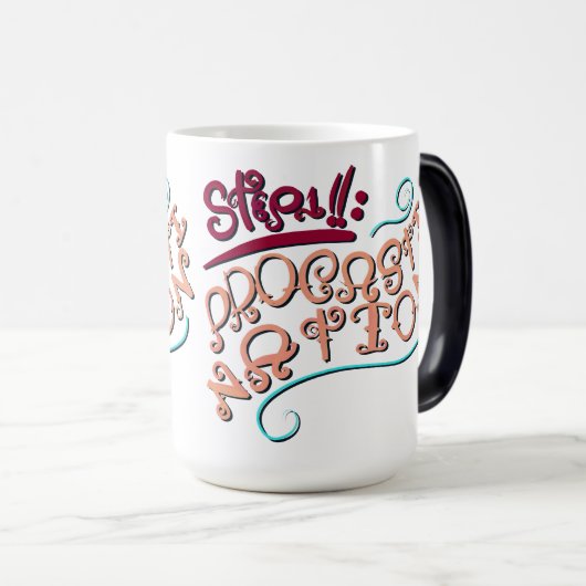 Step 1: Procastination モーフィングマグカップ (正面右)