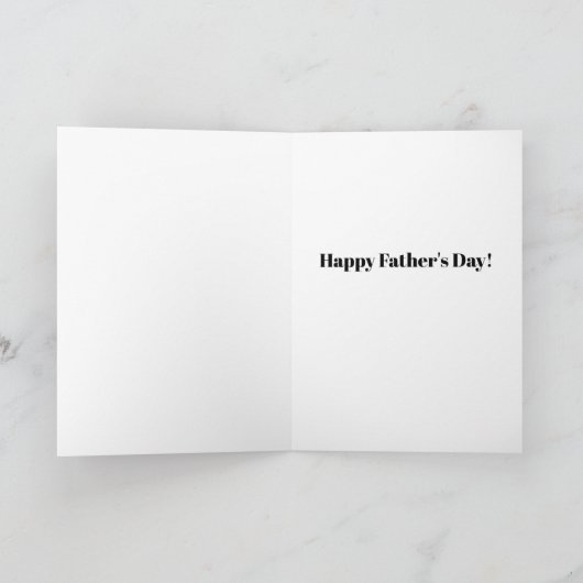Step Dad Father's Day Card カード (内部)