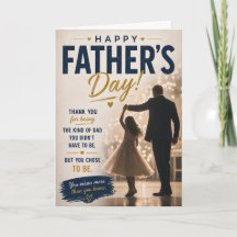 Step Dad Father's Day Card from Daughter