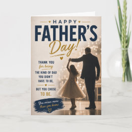 Step Dad Father's Day Card from Daughter カード