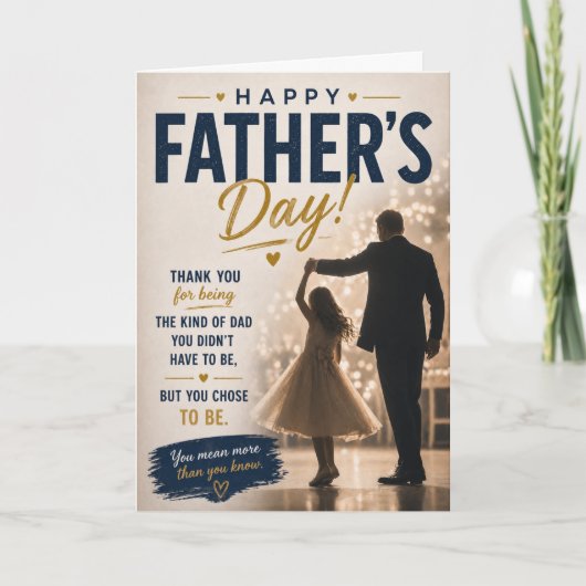 Step Dad Father's Day Card from Daughter カード (正面)