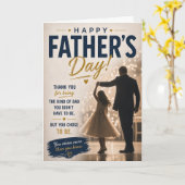 Step Dad Father's Day Card from Daughter カード (黄色い花)