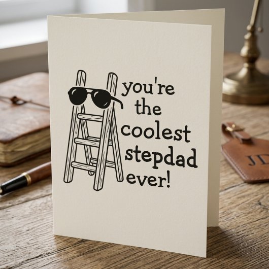 Step Dad Fathers Day Pun カード